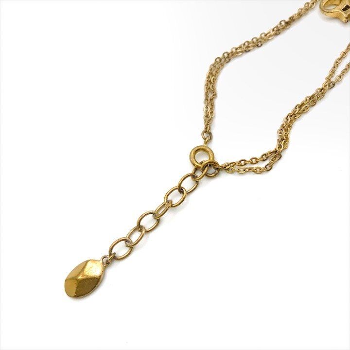 Dior Logo Bracelet Bangle Rhinestone Gold — view 7
