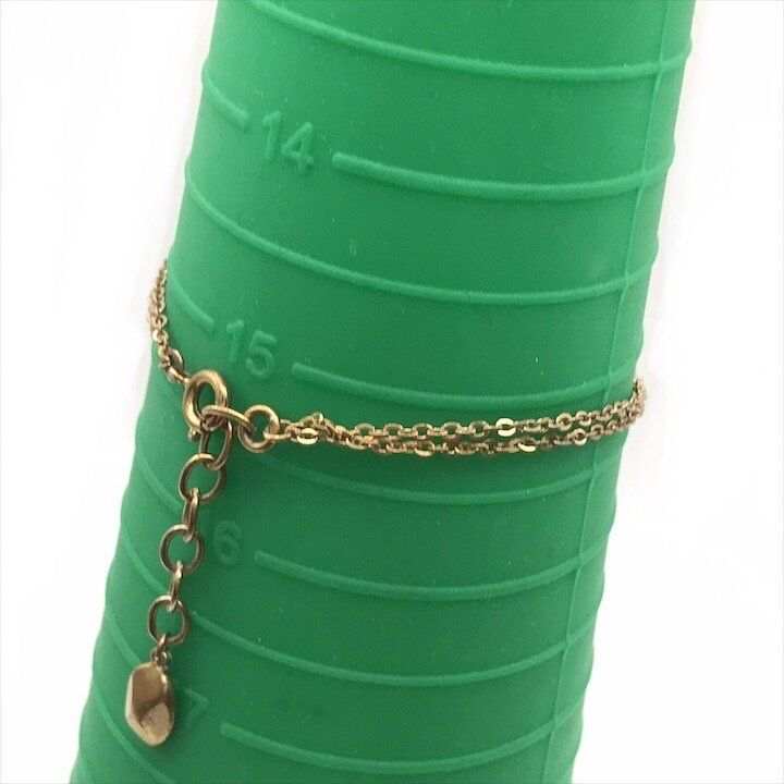Dior Logo Bracelet Bangle Rhinestone Gold — view 9