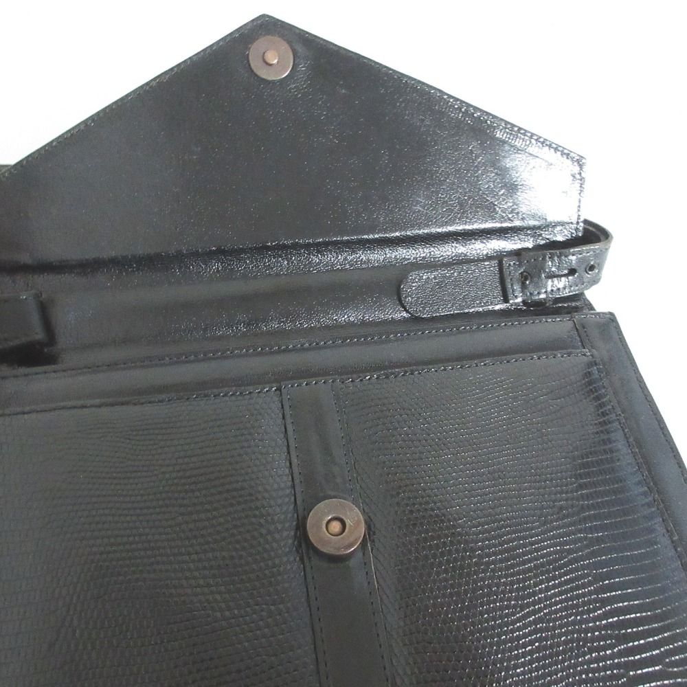 Saint Laurent Yves Leather Handbag Black — view 8
