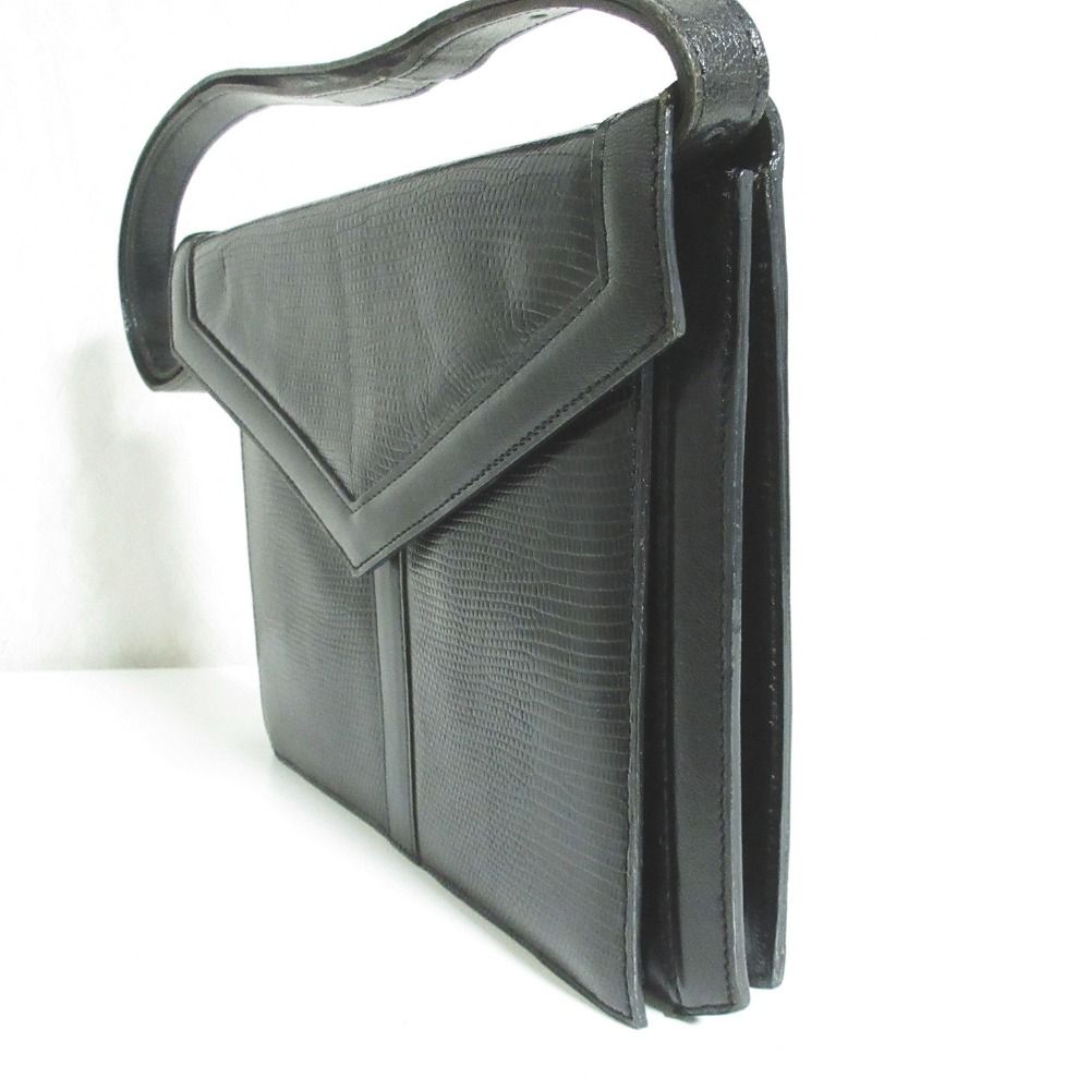 Saint Laurent Yves Leather Handbag Black — view 4