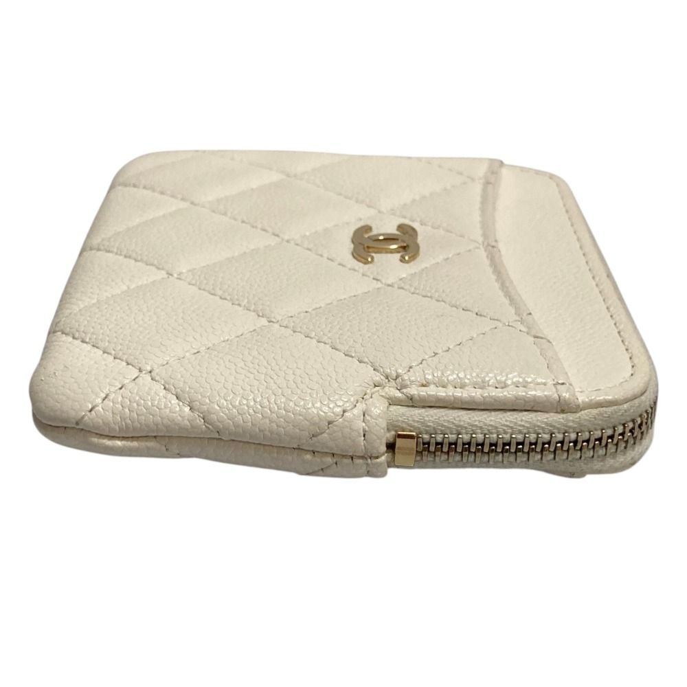 Chanel Quilted Caviar Leather Classic Zip Coin Purse — view 6