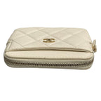 Chanel Quilted Caviar Leather Classic Zip Coin Purse — view 5