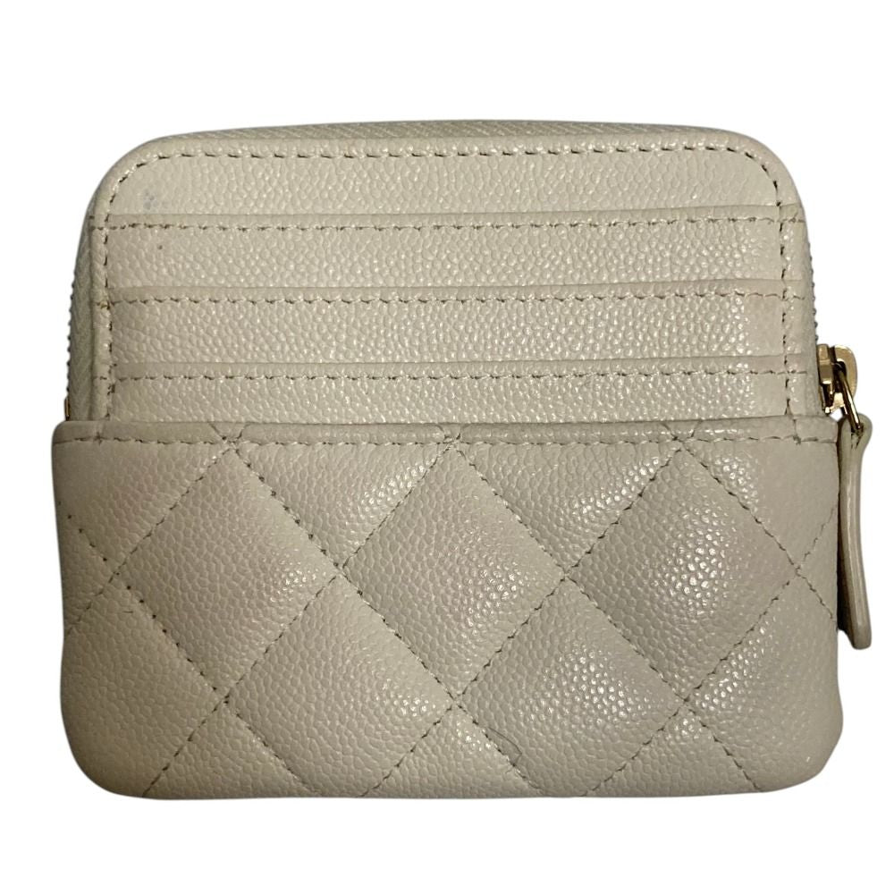 Chanel Quilted Caviar Leather Classic Zip Coin Purse — view 2