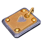 Hermes As de Coule PM Heart Motif Gpxleather Pendant Top Black Gold Brand — view 3