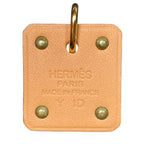 Hermes As de Coule PM Heart Motif Gpxleather Pendant Top Black Gold Brand — view 2