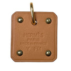 Hermes As de Coule PM Heart Motif Gpxleather Pendant Top Red Gold Brand — view 2