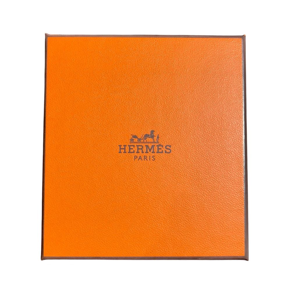 Hermes As de Coule PM Heart Motif Gpxleather Pendant Top Black Silver Brand — view 6