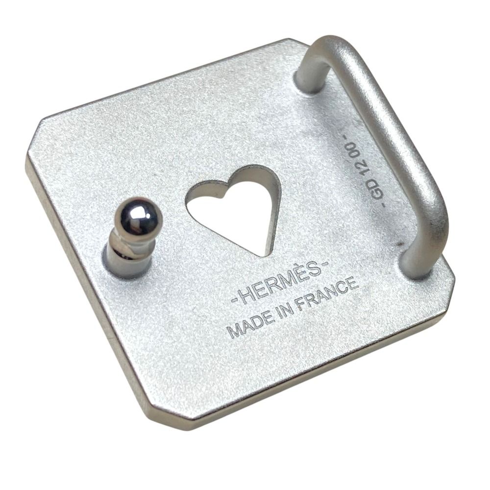 Hermes As de Coule Narrow Belt Buckle Silver Brand — view 3