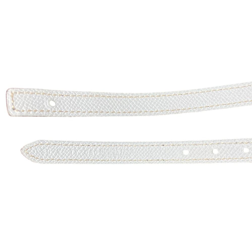 Hermes Reversible Narrow Belt 80 Navy White — view 6