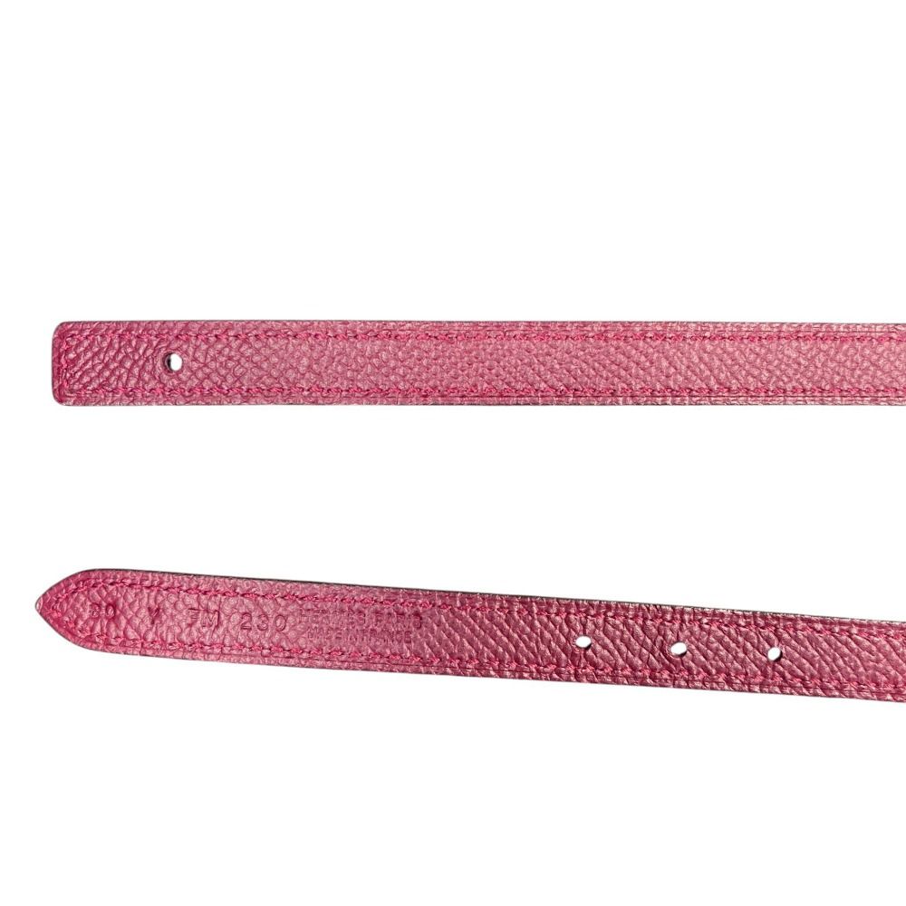 Hermes Reversible Narrow Belt 80 Gold Pink Boldpink — view 5