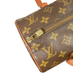 Louis Vuitton Papillon 30 GM Monogram Roll Boston Bag Brown — view 7