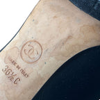 Chanel CC Logo Leather Short Boots Booties 36.5 — view 8