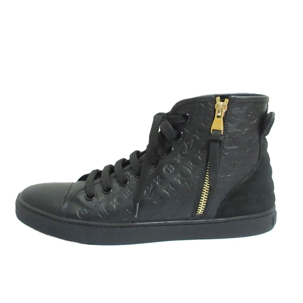Louis Vuitton Monogram Embossed Side Zip High Cut Sneakers 36 — view 2