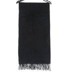 Hermes Cashmere Fringe Scarf Black — view 2
