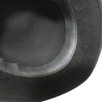 Hermes Rabbit 100% Leather Trim Hat 57 Black Charcoal — view 5