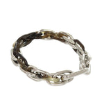 Hermes Amarage Bracelet Buffalo Horn Metal Brown Silver-brown — view 3