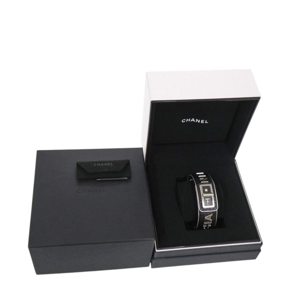 Chanel Code Coco Leather SS Black Dial Quartz Watch — view 2