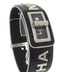 Chanel Code Coco Leather SS Black Dial Quartz Watch — view 4