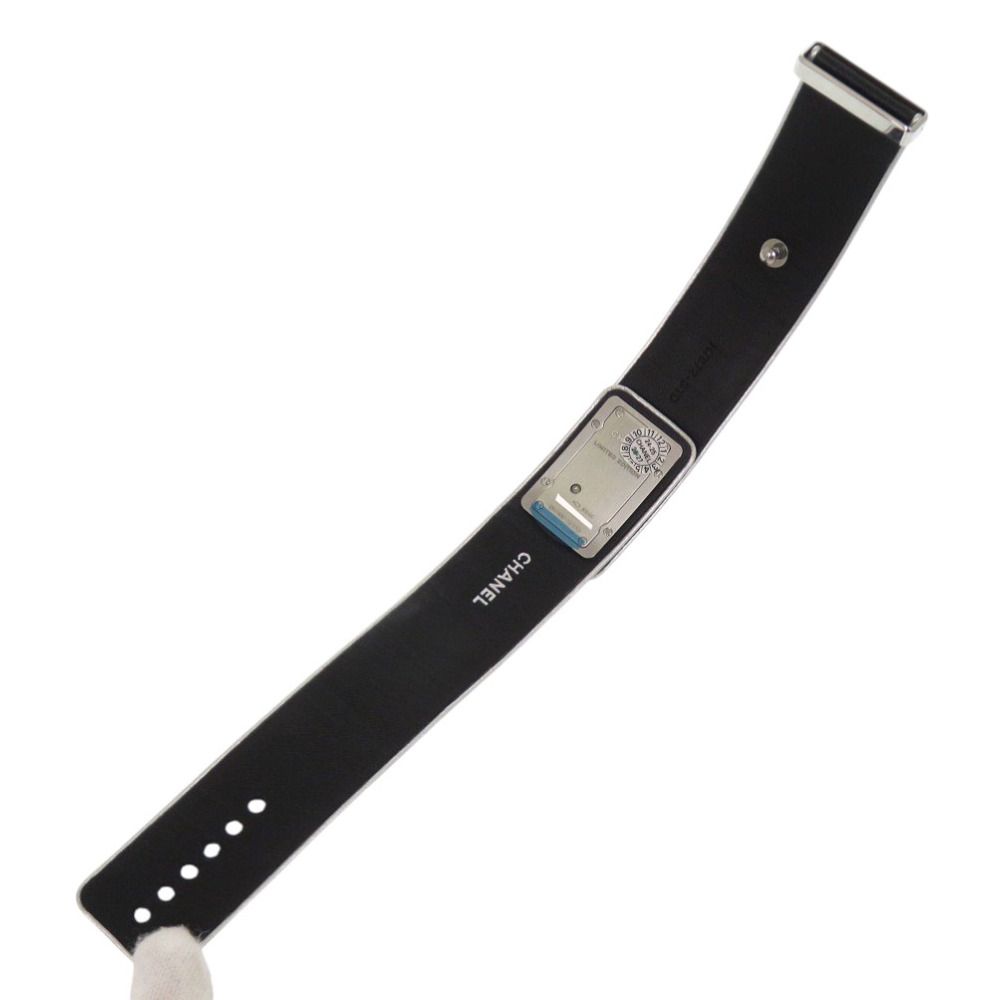 Chanel Code Coco Leather SS Black Dial Quartz Watch — view 6
