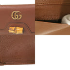 Gucci Diana Bamboo Compact Wallet GG Marmont Gold Leather — view 8