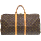 Louis Vuitton Keepall Bandouliere 55 Monogram Boston Bag — view 2