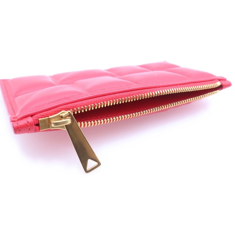 Bottega Veneta Patting Leather Card Case Red — view 5
