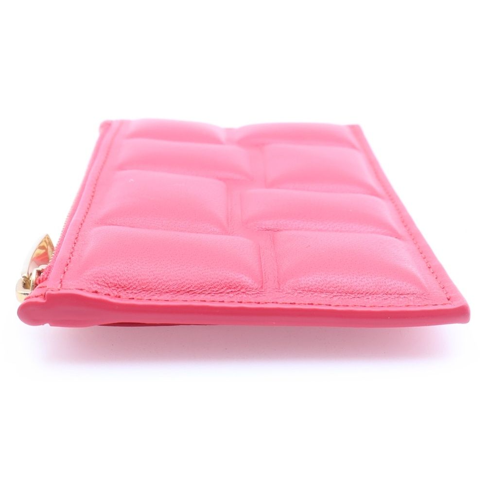 Bottega Veneta Patting Leather Card Case Red — view 4