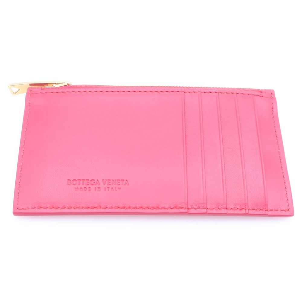 Bottega Veneta Patting Leather Card Case Red — view 2