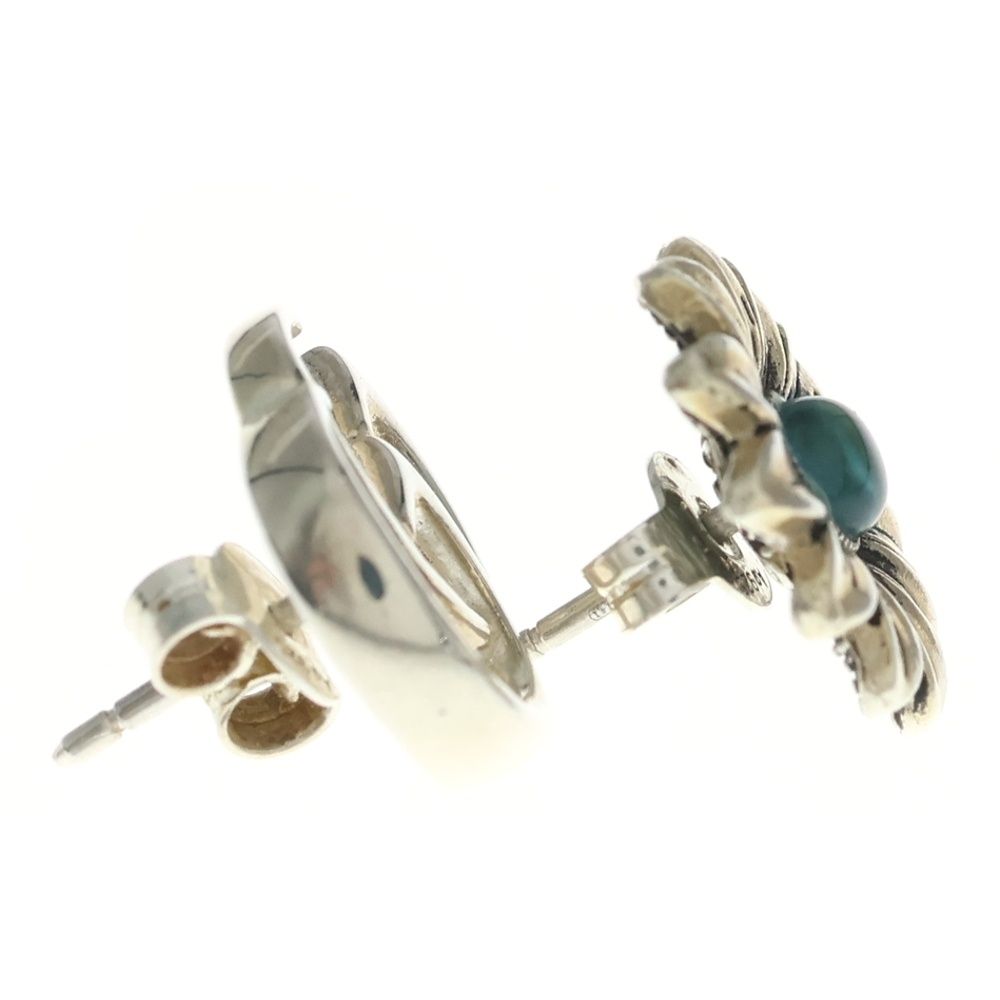 Gucci Double Flower Studs Earrings Silver — view 3