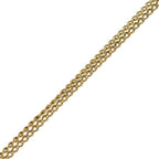 Celine Triomphe Rhinestone Necklace Pendant Chain Gold — view 4