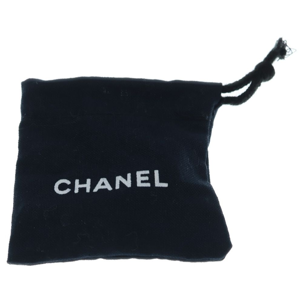 Chanel CC Logo Rhinestone Round Ring Black Pink — view 7