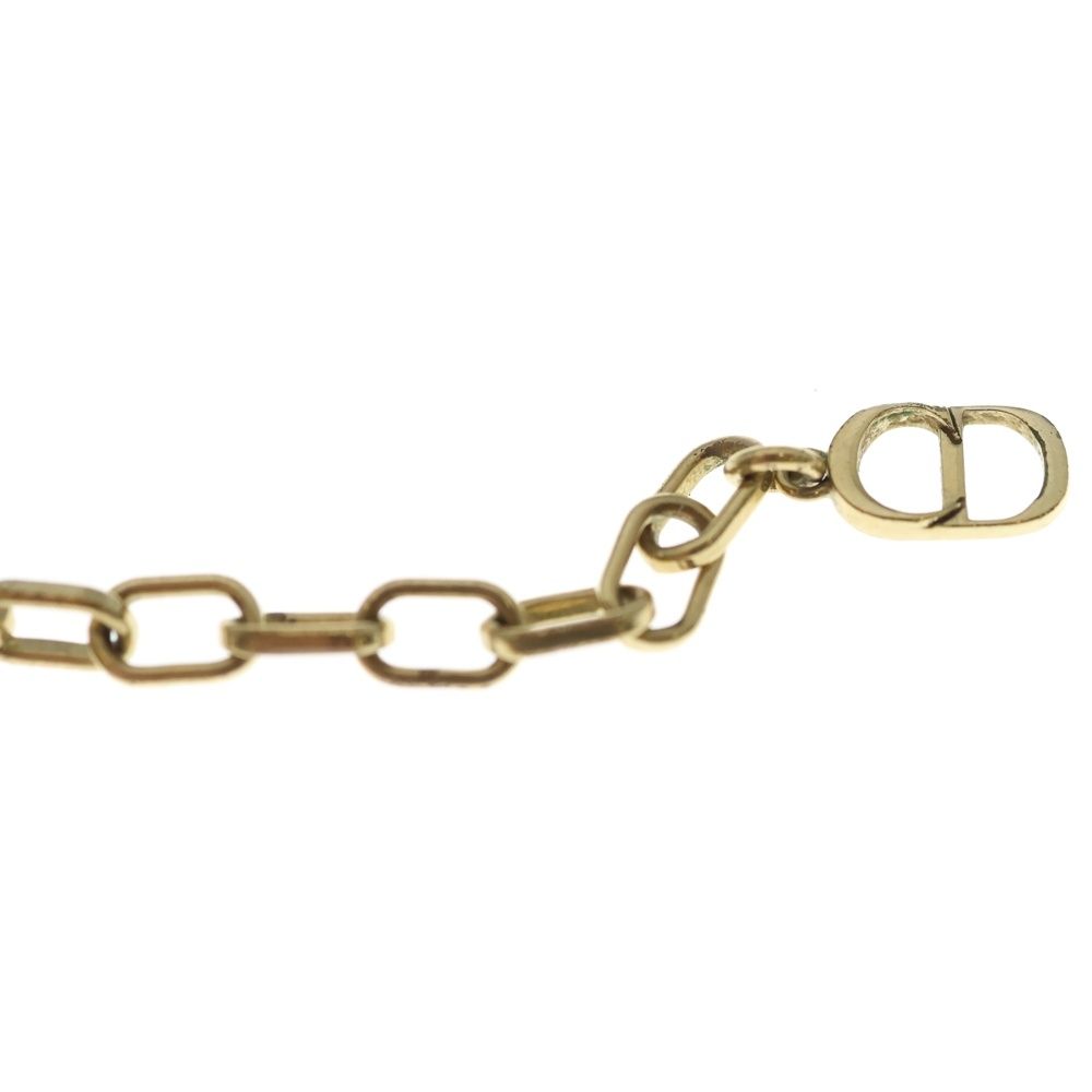 Dior CD Icon Necklace Logo Motif Gold — view 5