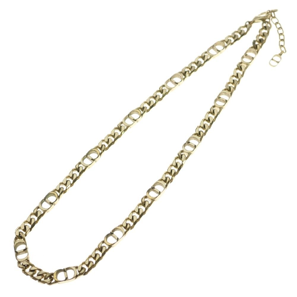 Dior CD Icon Necklace Logo Motif Gold — view 2