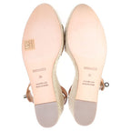 Hermes Tipoli Espadrilles Kelly Buckle Ankle Strap Leather Platform Sandals Brown Beige — view 5