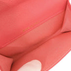 Chanel Quilted CC Logo Caviar Leather Gold Pink Card Case — view 5