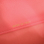 Chanel Quilted CC Logo Caviar Leather Gold Pink Card Case — view 9
