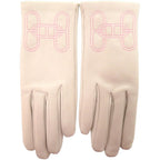 Hermes Gloves Chaine D'ancre Lambskin Silk Pearl Gray Graypink — view 3