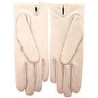 Hermes Gloves Chaine D'ancre Lambskin Silk Pearl Gray Graypink — view 4