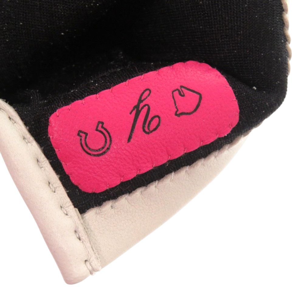 Hermes Gloves Chaine D'ancre Lambskin Silk Pearl Gray Graypink — view 5