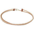 Hermes Glenan Leather Metal Brown White — view 4