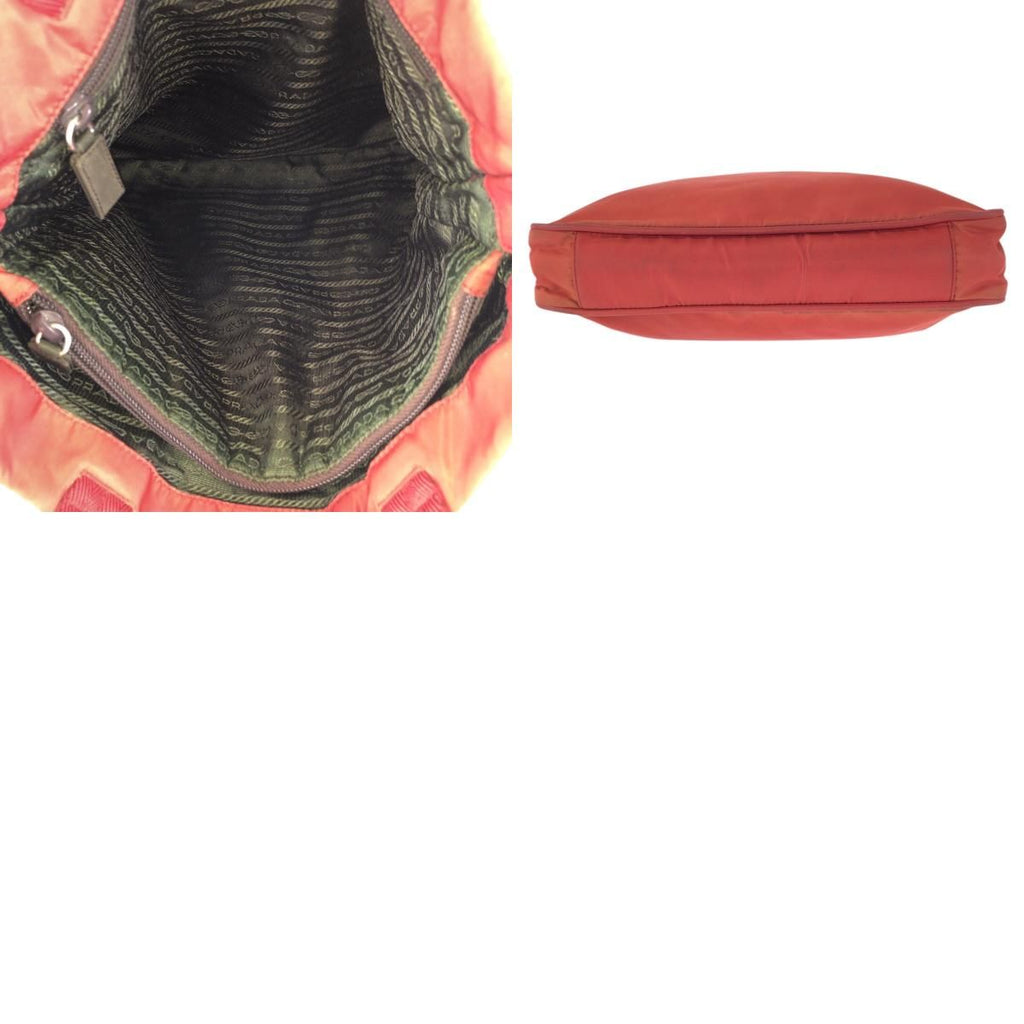 Prada Tessuto Red Silver Nylon Tote — view 9