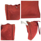 Prada Tessuto Red Silver Nylon Tote — view 5