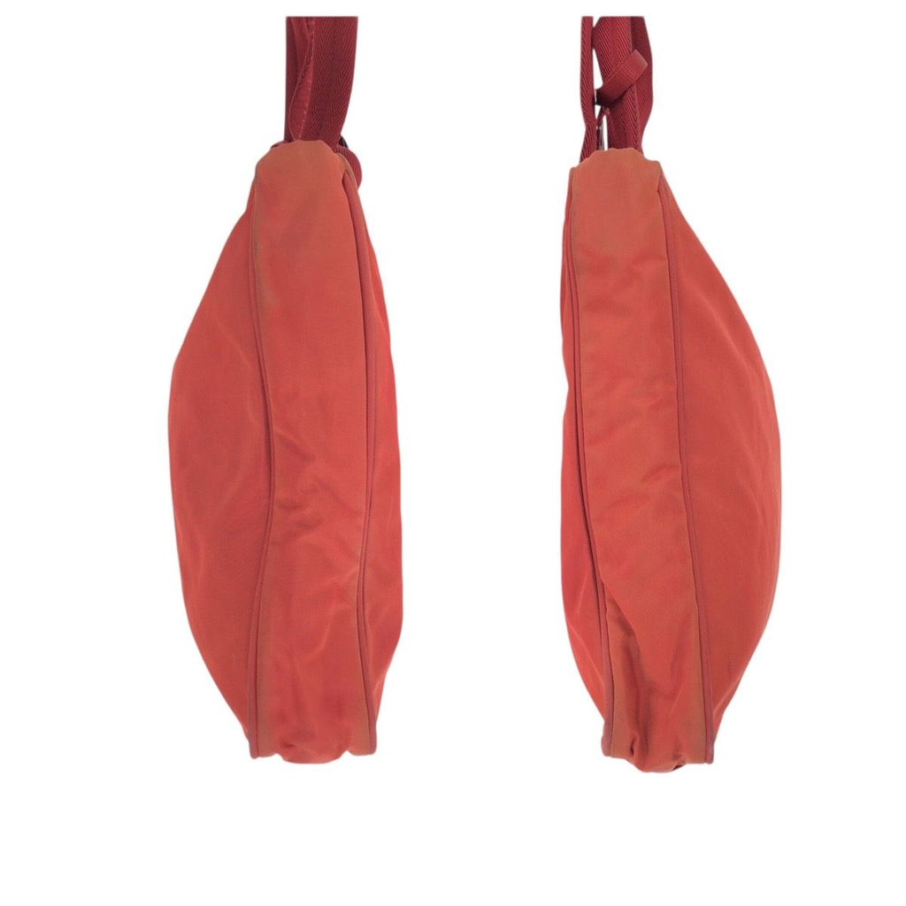 Prada Tessuto Red Silver Nylon Tote — view 8