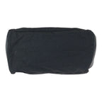 Prada Tessuto Saffiano Black Silver Nylon Leather Clutch — view 9