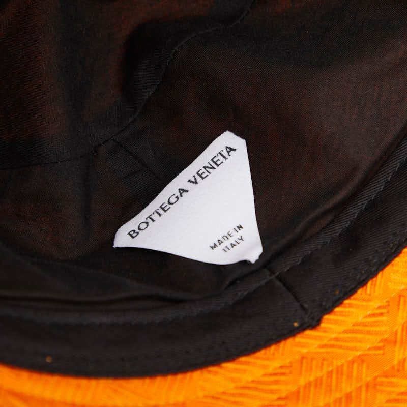 Bottega Veneta Intrecciato Jacquard Bucket Hat S Orange — view 5