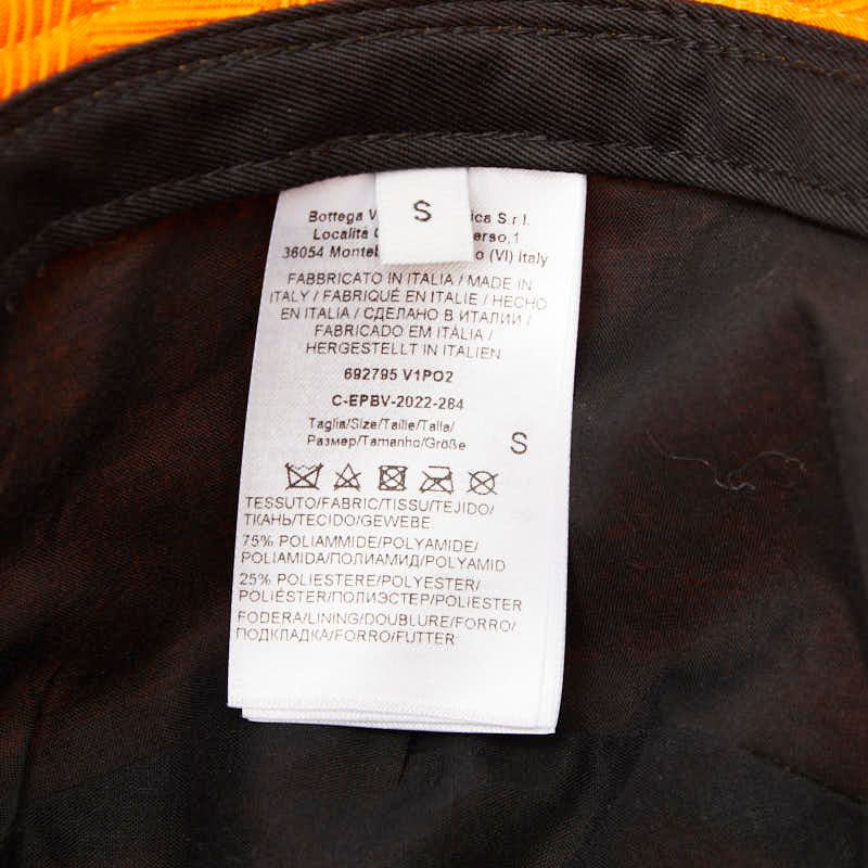 Bottega Veneta Intrecciato Jacquard Bucket Hat S Orange — view 6