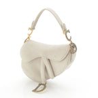 Dior Saddle Velour Rhinestone Shoulder Bag Gray — view 2