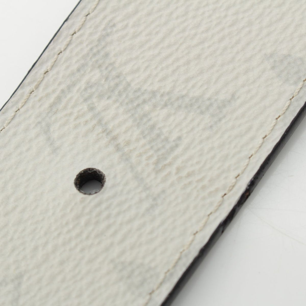 Louis Vuitton Leather Monogram Ceinture Reverso Belt Light Gray — view 8