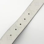 Louis Vuitton Leather Monogram Ceinture Reverso Belt Light Gray — view 7