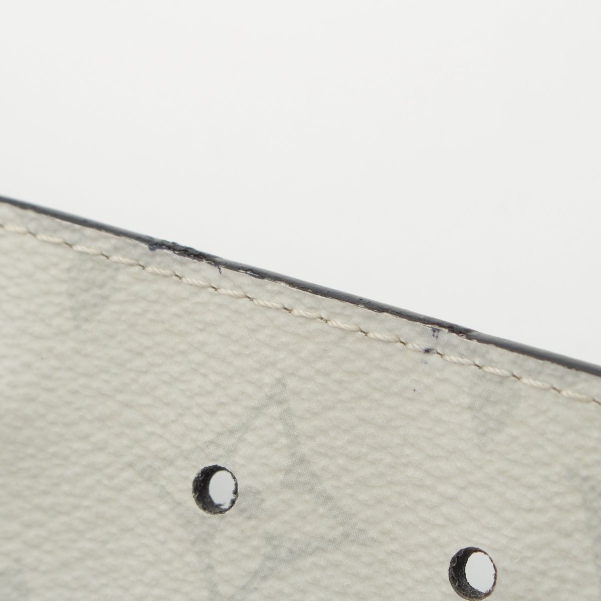 Louis Vuitton Leather Monogram Ceinture Reverso Belt Light Gray — view 9